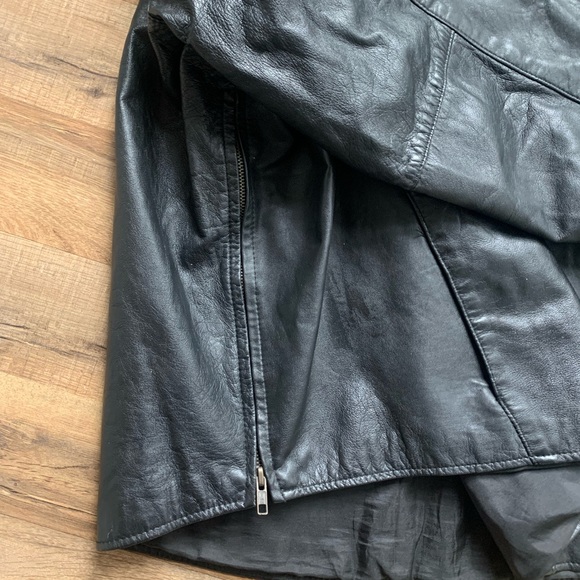 Vintage Leather Pullover Shirt/Jacket zipper side seams MOB ❣️Reasonable Offers💟 - Picture 5 of 16
